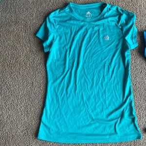 Athletic large teal t shirt